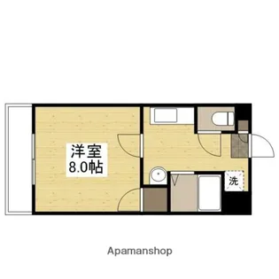 カレン下中野【203号室】の間取り