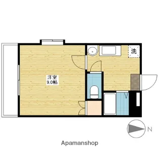 カレン下中野【301号室】の間取り