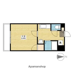 カレン下中野【3階】の間取り