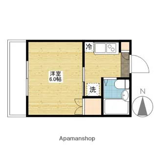 プレアール原尾島【203号室】の間取り