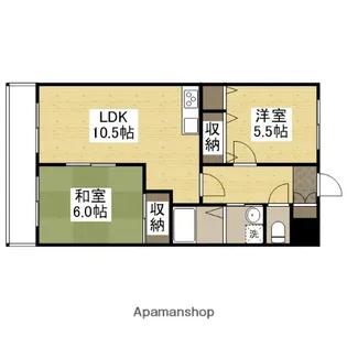 セブンスヘブン今【205号室】の間取り