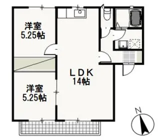 パインパレス G【2階】の間取り