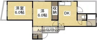 オレンジビル【408号室】の間取り