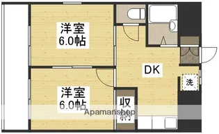 パートナー奥田【502号室】の間取り