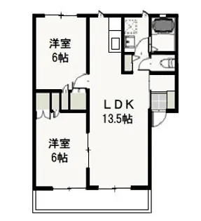 ボミュールメゾン【1階】の間取り