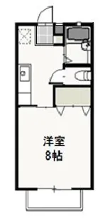 ジュネスEMMA【1階】の間取り