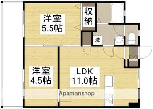 BAYSIDE OKAYAMA【4階】の間取り