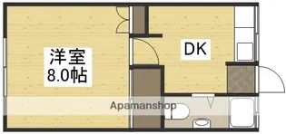 多田コーポ第1【1階】の間取り