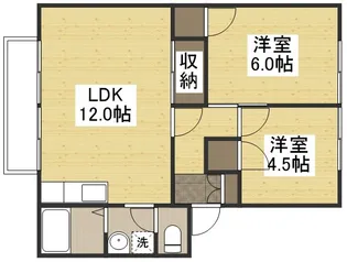 フレグランス雄町S【202号室】の間取り