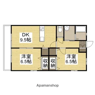 エアフォルクⅡ【203号室】の間取り