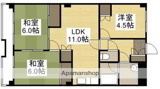 クリエイト21【402号室】の間取り