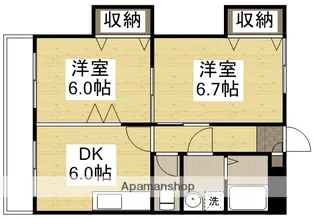 ベルカント辰巳【301号室】の間取り