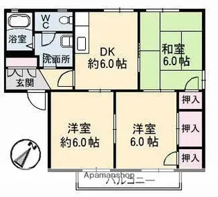 オークス 参番館【2階】の間取り