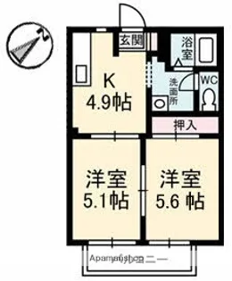 フレグランス 96【2階】の間取り