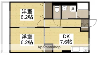 アドバンス乙多見B【2階】の間取り