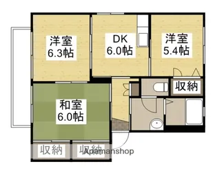 シャーメゾン大森【1階】の間取り