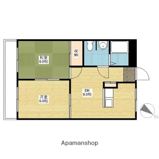 カサベルデ東山【3階】の間取り