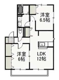リジョイスタウン B【2階】の間取り