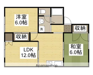 コーポラス円山A棟【201号室】の間取り