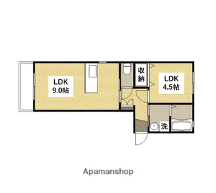 ラ・ヴィータ高屋六番館【1階】の間取り
