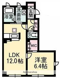 グランドール津高 弐番館【1階】の間取り