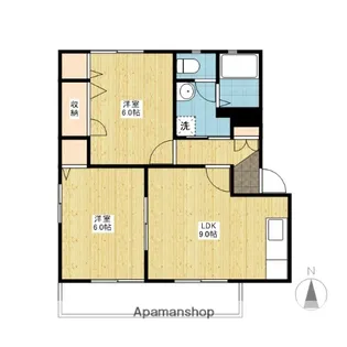 バリュージュ21 B棟【102号室】の間取り