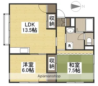 メルベイユ・ナカヤマB棟【1階】の間取り