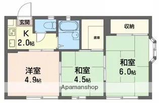 パークハイムふくい【1階】の間取り