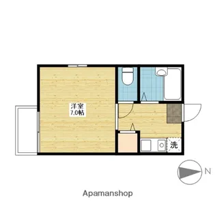 コーポユーカリ【101号室】の間取り