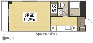 プレジデント高柳【301号室】の間取り