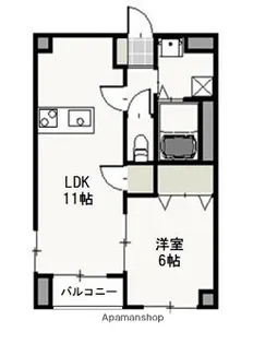 フラットT&T【3階】の間取り