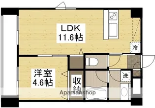 サウスイン奥田【103号室】の間取り
