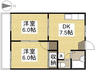 セブンス青江B【201号室】の間取り