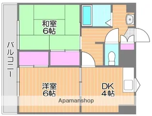 JP岡山医大東【101号室】の間取り