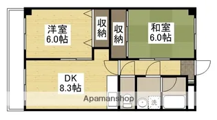 サンライフ大元【3階】の間取り