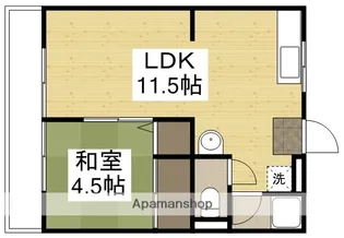 コーポ松本【8号室】の間取り