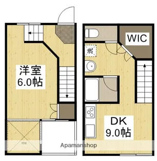 YNG西坂Ⅵ【1階】の間取り