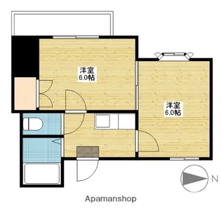 ロワール青江【201号室】の間取り