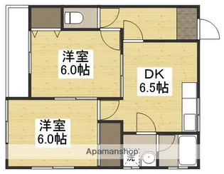 リバーサイドカワノA【2階】の間取り