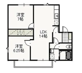 ブルーベリーパレス【2階】の間取り