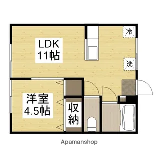 平田コーポ【103号室】の間取り