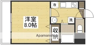 ベルメゾン山田Ⅰ号館【1階】の間取り