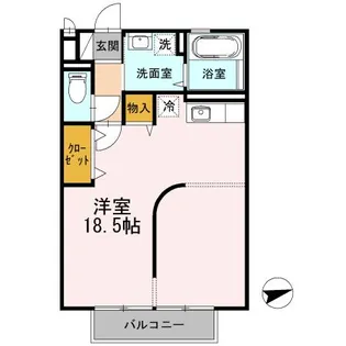 1Rの間取り画像