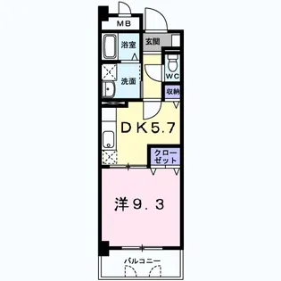 サンフォレスタ上道【3階】の間取り