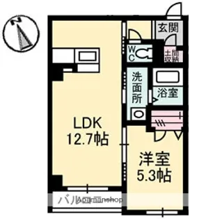 ラピス・スクエア【1階】の間取り