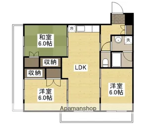 キャステル新野【302号室】の間取り