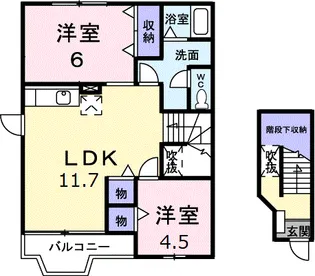 ブルーム・ミヤケ【2階】の間取り