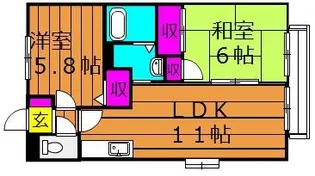 インペリアルパレス【2階】の間取り