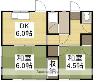 岡山県岡山市東区宍甘【一戸建】の間取り