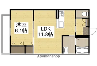 ソレイユコート泉田【2階】の間取り
